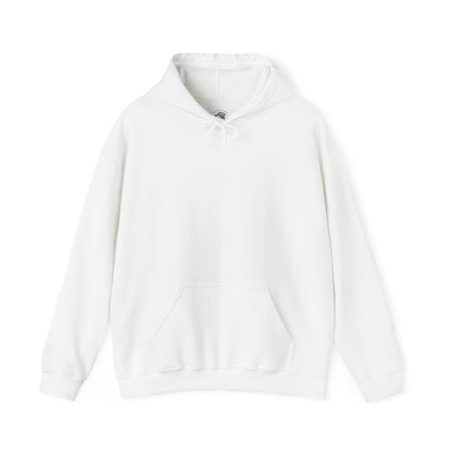 White pullover hoodie with clean minimalist front designed for modern streetwear and everyday layering