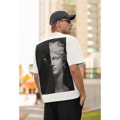 Black Panther Statue Back Graphic T-Shirt – Dark Luxury Statement Tee