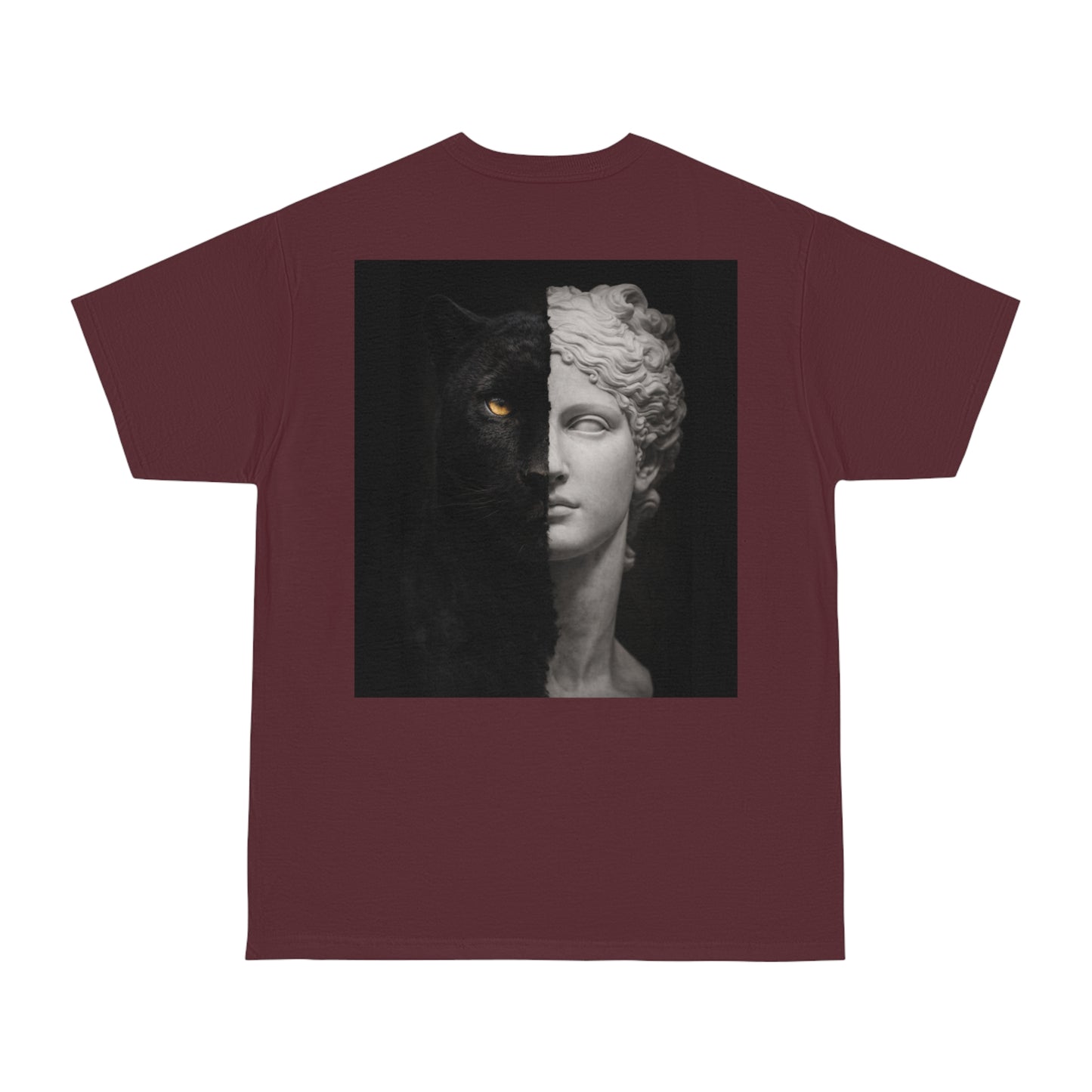 Black Panther Statue Back Graphic T-Shirt – Dark Luxury Statement Tee