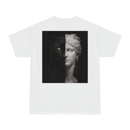 Black Panther Statue Back Graphic T-Shirt – Dark Luxury Statement Tee
