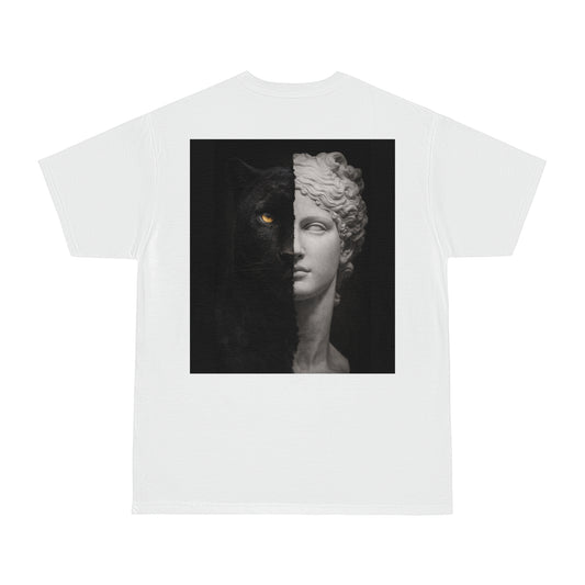 Black Panther Statue Back Graphic T-Shirt – Dark Luxury Statement Tee