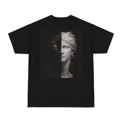 Black Panther Statue Back Graphic T-Shirt – Dark Luxury Statement Tee