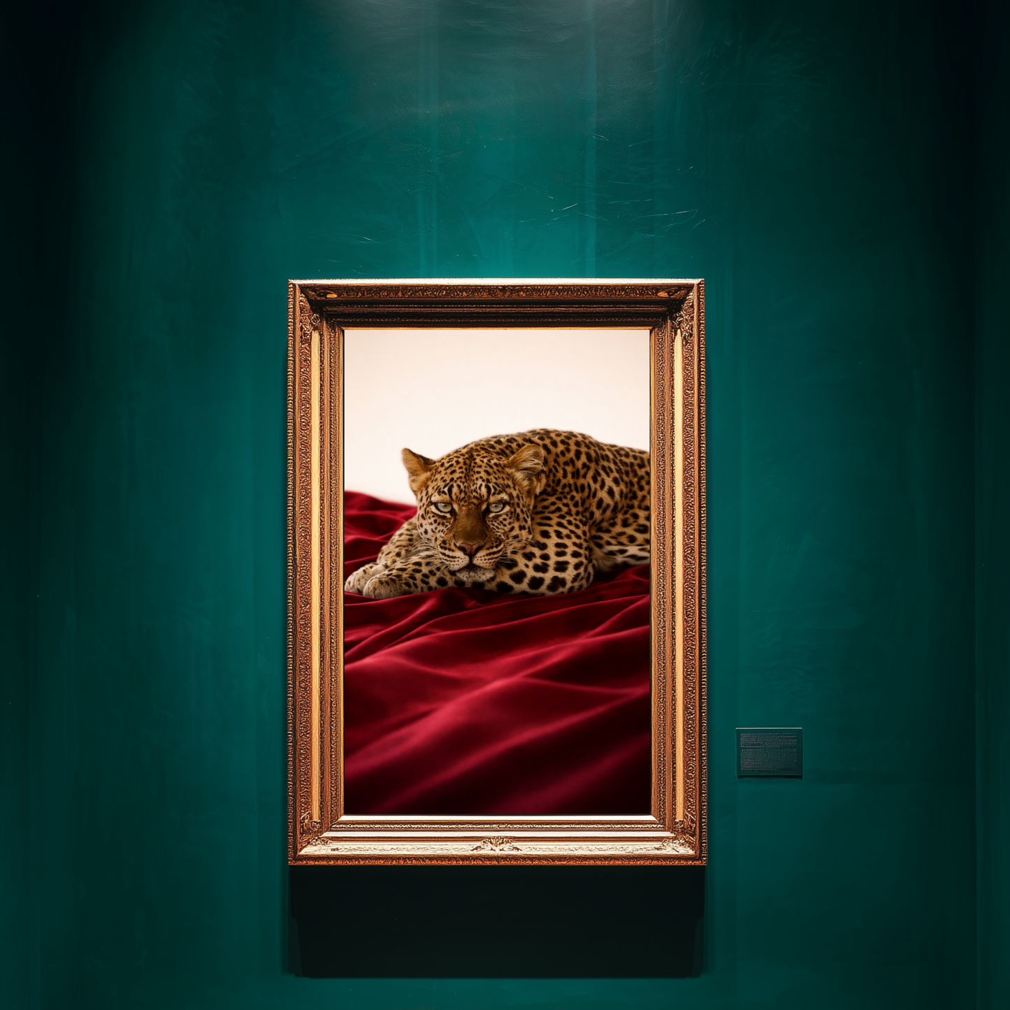 leopard wall art print gallery style wildlife wall decor