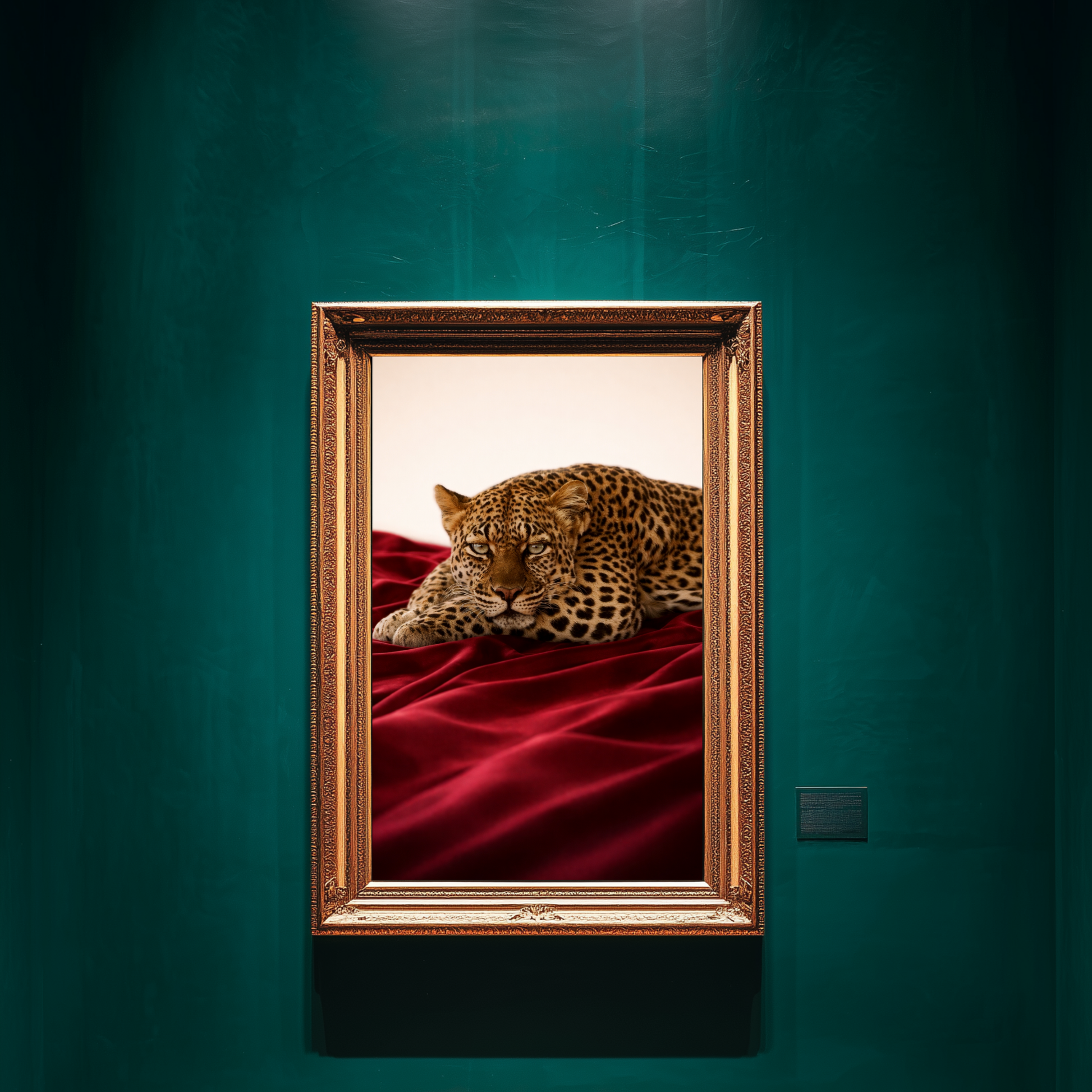 leopard wall art print gallery style wildlife wall decor