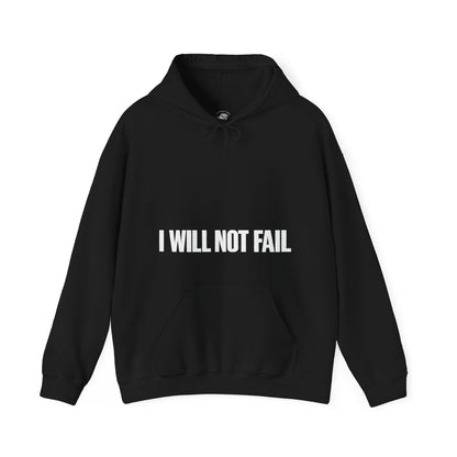 I Will Not Fail Endure Classical Statue Front & Back Graphic Hoodie – Dark Luxury Statement Hoodie